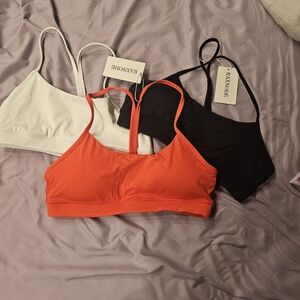 Set of 3 Razor back sports bras